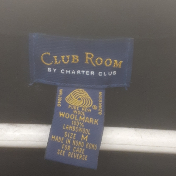 CLUB Room Charter Club Lambswool Vest black sz M L - Picture 5 of 12